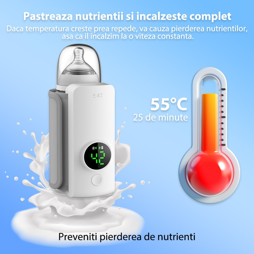 Încălzitor Biberon cu Afișaj Digital